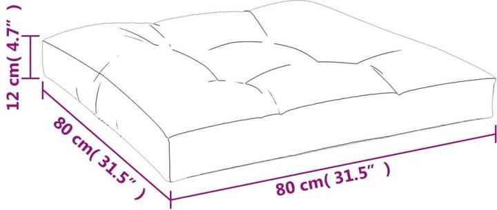 Actual product image VidaXL 10-tlg. Garten-Lounge-Set mit Kissen (80 x 80 x 12 cm)