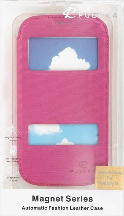 Produktbild Puloka Flip Case für Samsung Galaxy S3 pink (Samsung Galaxy S III, Samsung Galaxy S III I9300)