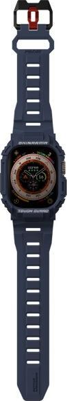 Actual product image Skinarma Band+Case Mecha 2in1 Apple Watch 49mm navy