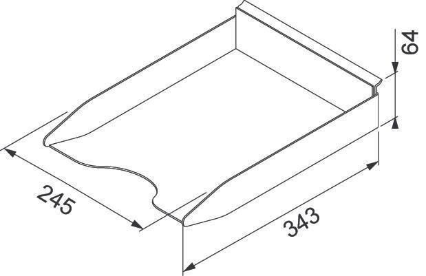 Produktbild OK-Line Ablageschale für A4 Papier Wall System (1 Stk.)
