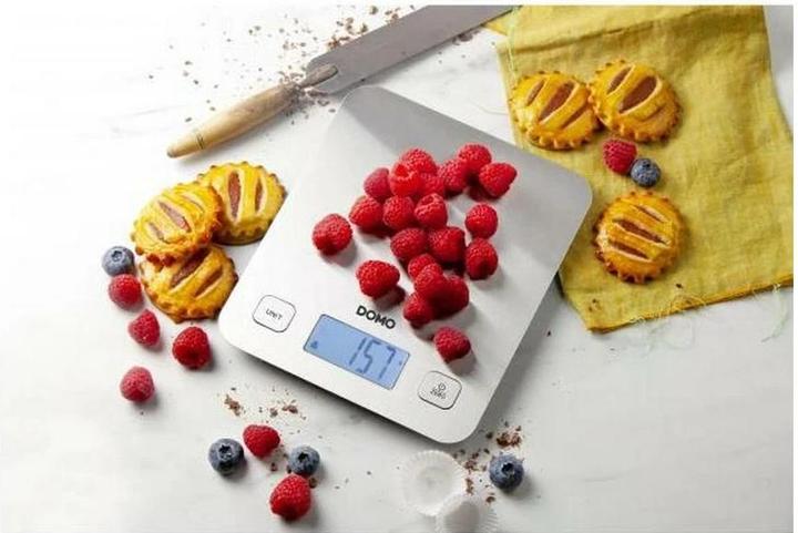 Image du produit Domo DO9239W. Type : Balance de cuisine électronique, Capacité de poids maximale : 5 kg, Précision : 1