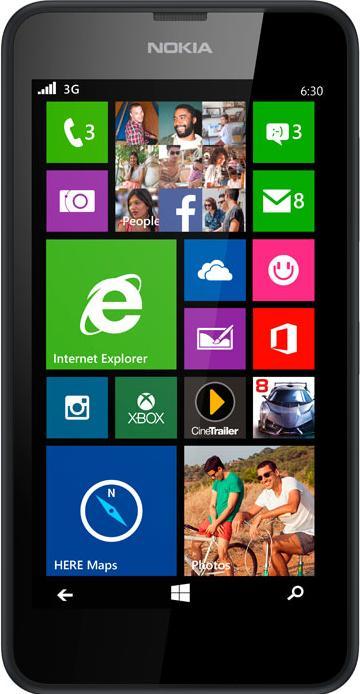Actual product image Nokia Lumia 635 (8 GB, Black, 4.50", 5 Mpx, 4G)