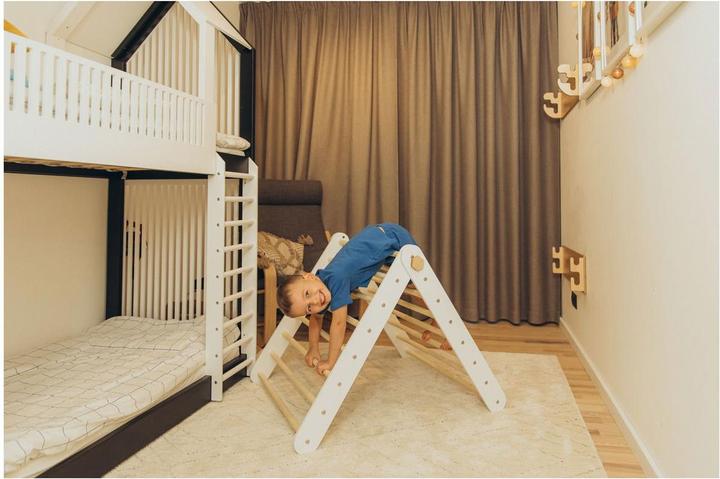 Actual product image Duck Woodworks Climbing triangle with slide