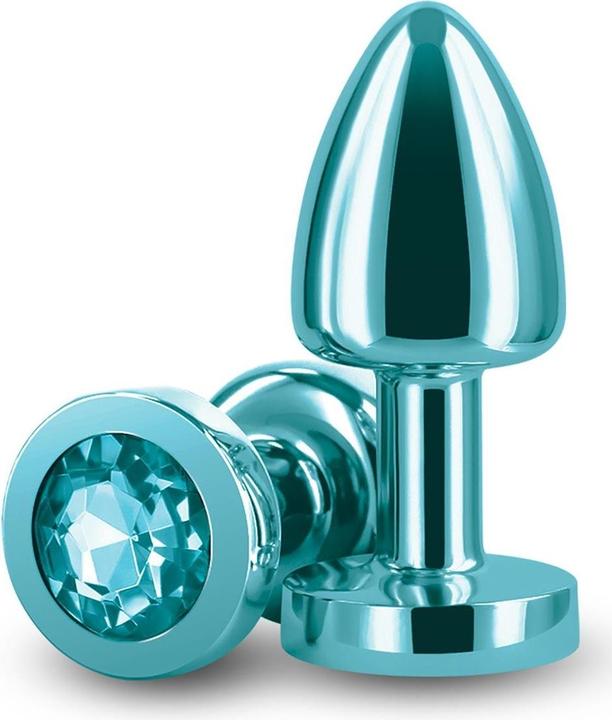 Image du produit NS Novelties Petit Plug Anal Arrière Assets Plug Butt en Aluminium pour Débutants Jouet Anal en Métal avec Gem