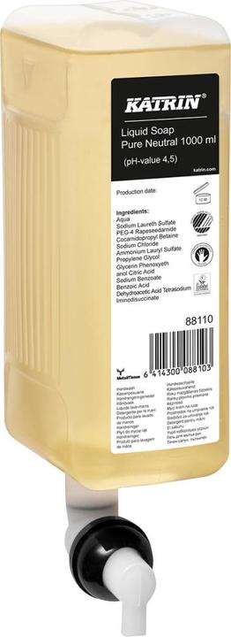Produktbild Katrin Handwaschseife 6 x 1 Liter inklusive Pumpe (Flüssigseife, 1000 ml)