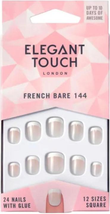 Image du produit Elegant Touch Natural French Bare 144 Xs (Ongles artificiels, Beige)