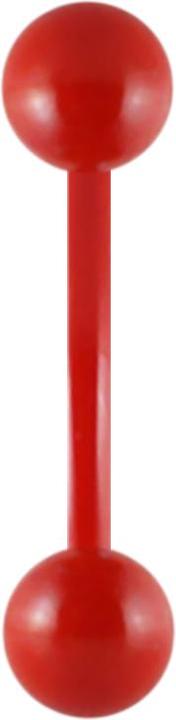 Produktbild Star Piercing Micro Banane Fire Red mit Kugel (ohne Messing, Chirurgenstahl 316L)
