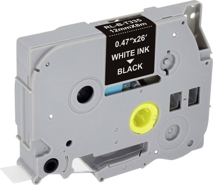 Produktbild Renkforce Schriftband RF-LT-BTZe335 Kompatibel ersetzt Brother TZe-335 12 mm B (1.20 cm, Schwarz)