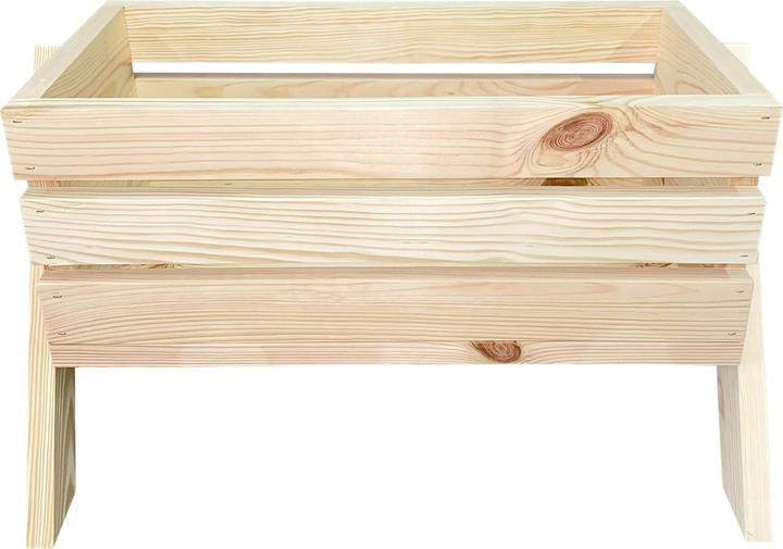 Image du produit Natura Punto Bac à fleurs en bois avec 4 pieds (31.50 cm)