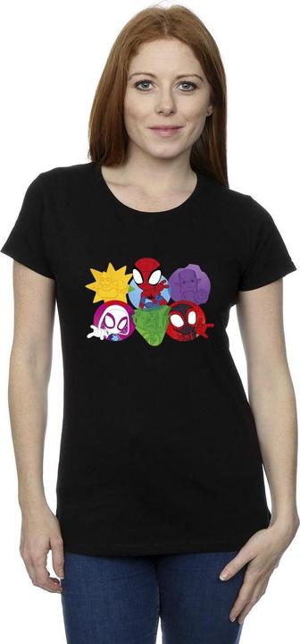 Immagine prodotto Spidey And His Amazing Friends Faces Maglietta Donna (L)