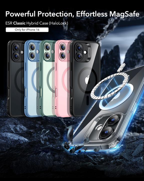 Produktbild ESR Classic Hybrid HaloLock Case (Apple iPhone 16)