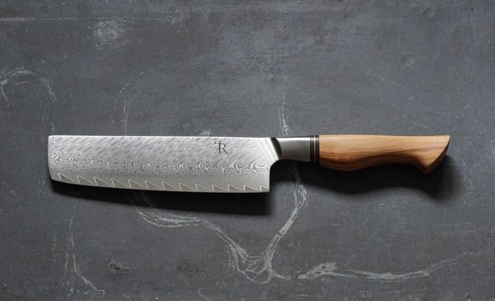 Produktbild Ryda Knives Nakiri Messer - ST650 Damast 18 cm (18 cm)