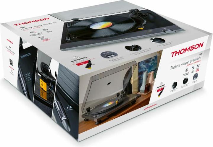 Actual product image Thomson TT700 turntable black (Semi-automatic)