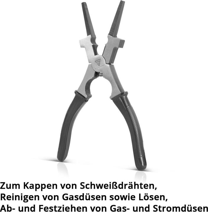 Produktbild Stahlwerk MIG MAG Schweisszange 8" 203 mm Düsenzange Schweisserzange Spezialzange