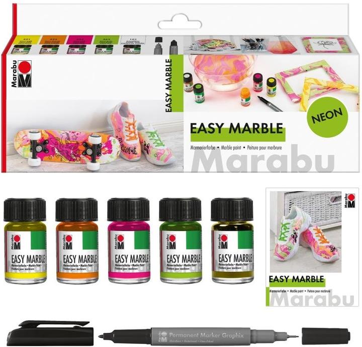 Image du produit Marabu Marbre facile (Multicolore, 75 ml)