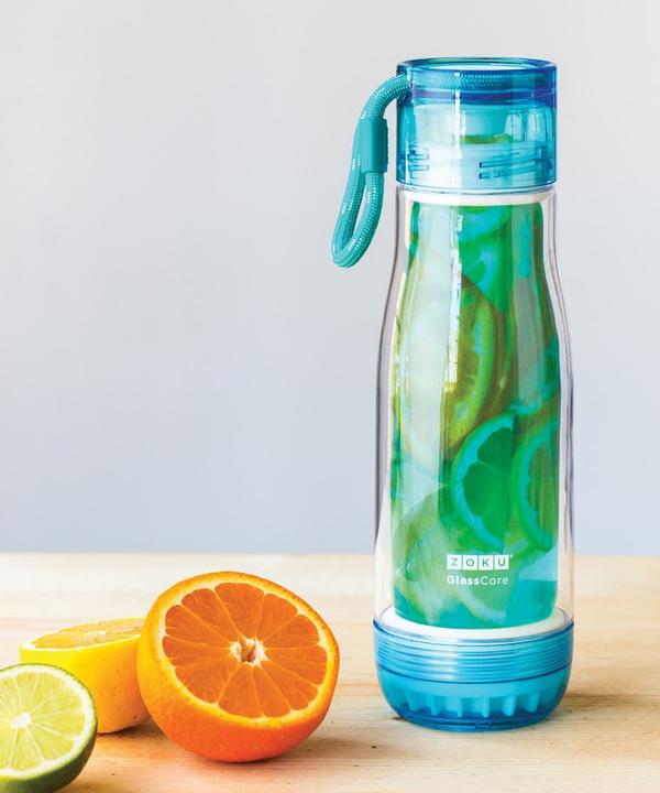 Produktbild ZOKU Trinkflasche Glass Core 475ml Teal (0.48 l)