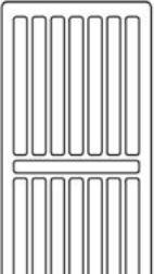 Stelrad radiator toprist 1400mm - Til C4 og C6 radiator, type 22, hvid RAL 9016
