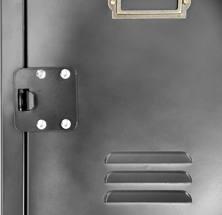 Image du produit Vieille armoire en métal avec 4 portes verrouillables (75 cm, 82.50 cm)