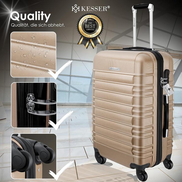 Image du produit Kesser Set de 3 valises (120 l, M (50 - 90l), L (90 - 115l), XL (à partir de 115l))