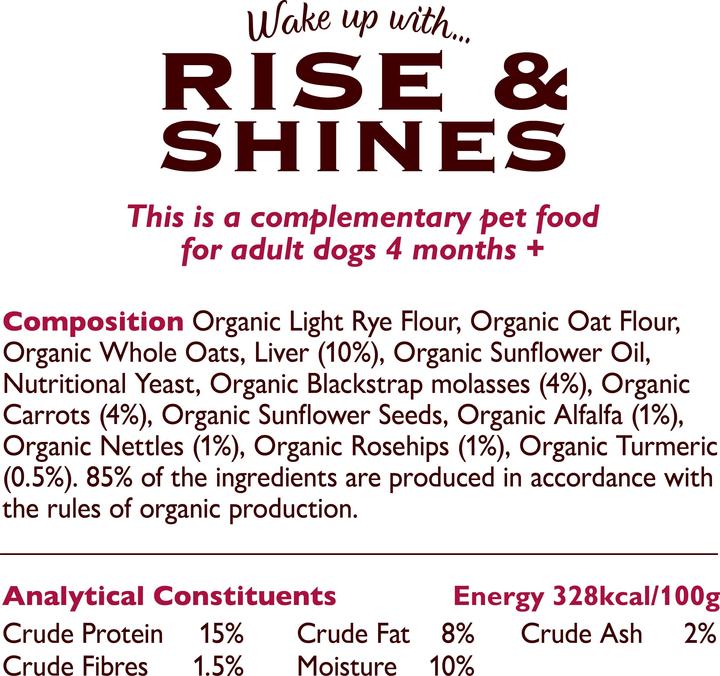 Produktbild Lily's Kitchen Leckerli Bio Rise & Shine, Rind, 80 g (Adult, 1 Stk., 85 g)