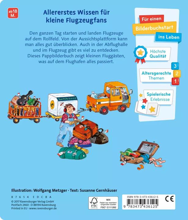 Immagine prodotto Ravensburger Il mio mondo di veicoli: All'aeroporto (Tedesco, Susanne Gernhäuser, Macellaio Wolfgang)
