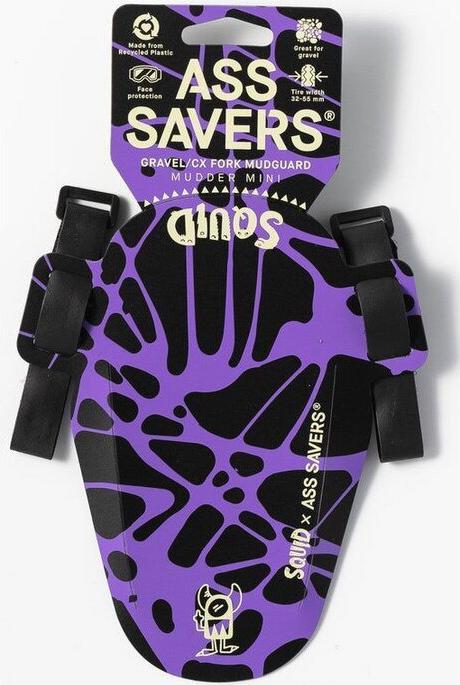Actual product image Ass Savers MFM-1 Mudder Mini - Squid (Front mudguard)