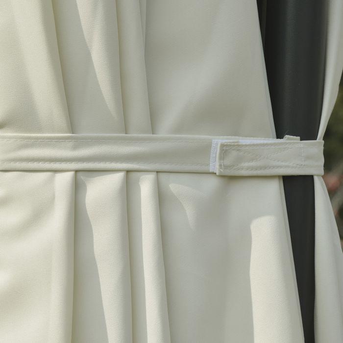 Actual product image Swisshandel24 Double lampshade, crank metal cream white 440 x 270 x 250 cm (2.70 m)