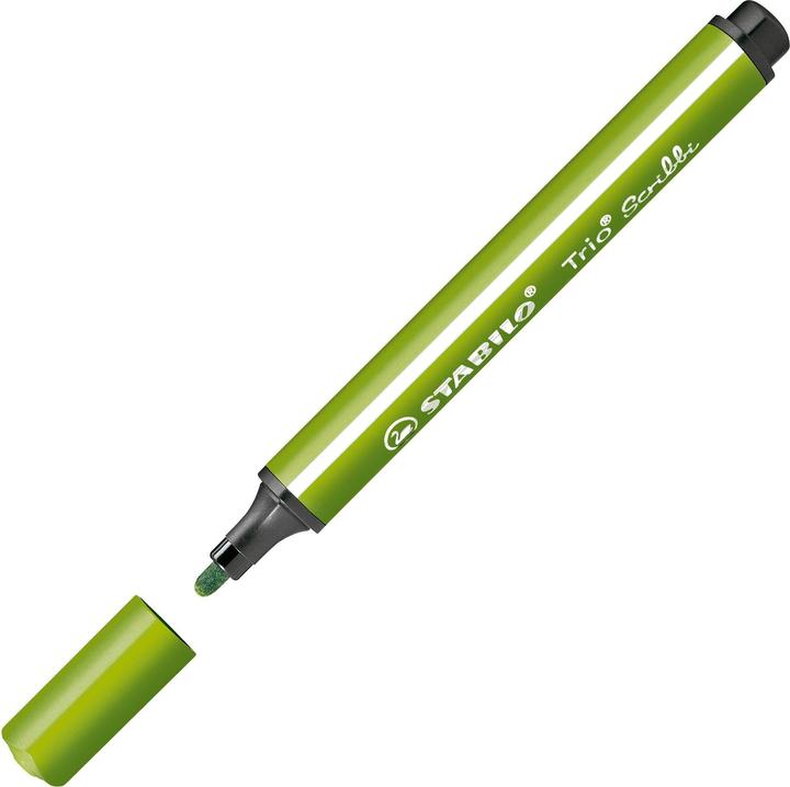 Image du produit STABILO Trio Scribbi Stylo-feutre triangulaire à ressort (Green, 1 x)