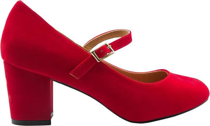 Actual product image Where's That From Womens/Ladies Araceli Suede Wide Block Heel Mary Janes (40)