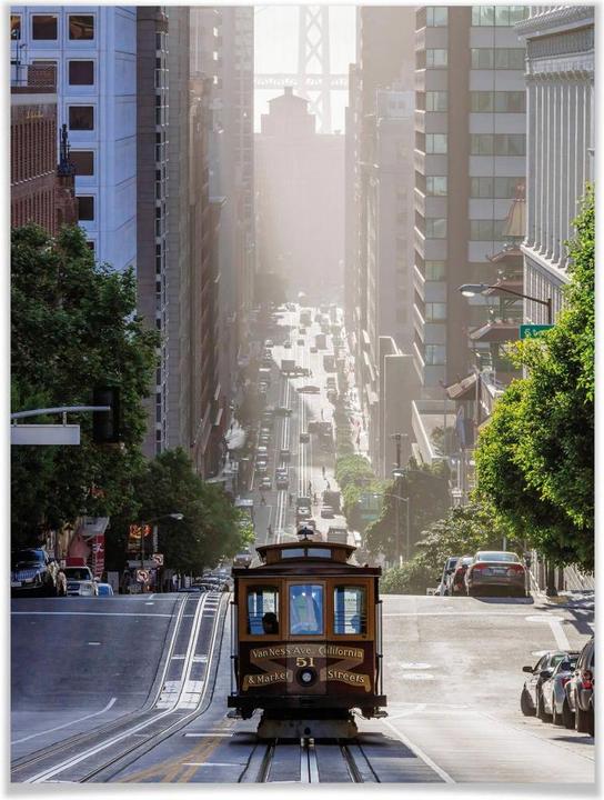 Produktbild Trenddeko Cable Car in San Francisco (100 x 120 cm)