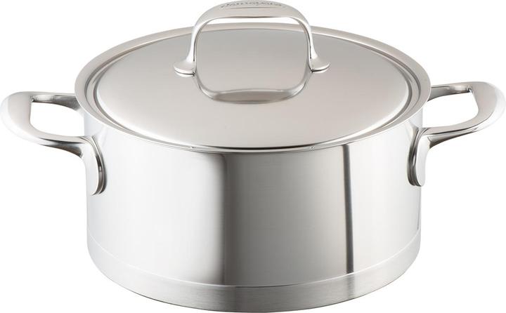 Actual product image Demeyere ATLANTIS saucepan with lid half-high 2.2lt (18 cm, Pot, Stainless steel)