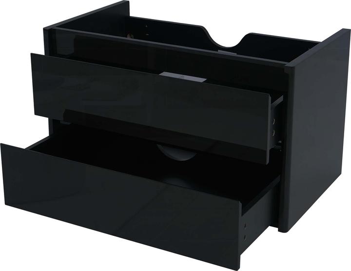 Produktbild Mendler Waschbeckenunterschrank, Waschtischunterschrank Waschtisch Badezimmer, hochglanz Soft-Close 50x80cm