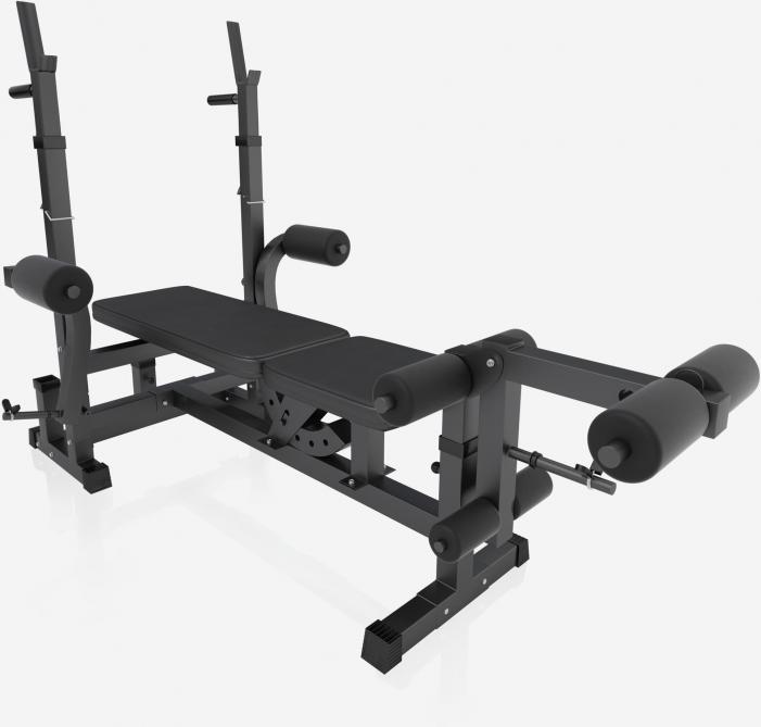 Produktbild Gorilla Sports Hantelbank Kraftstation & Langhantelset