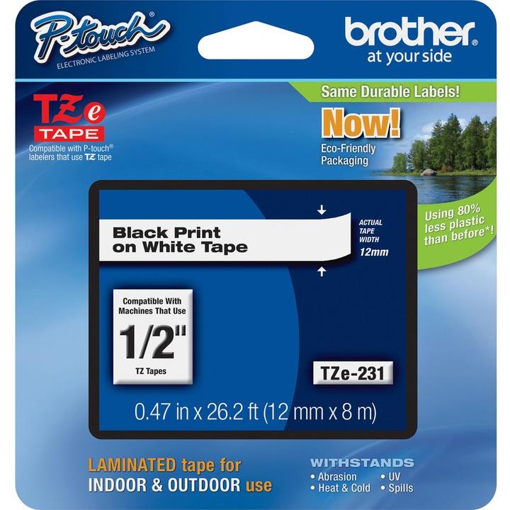 Produktbild Brother TZe-231 (1.20 cm, Weiss, Schwarz)
