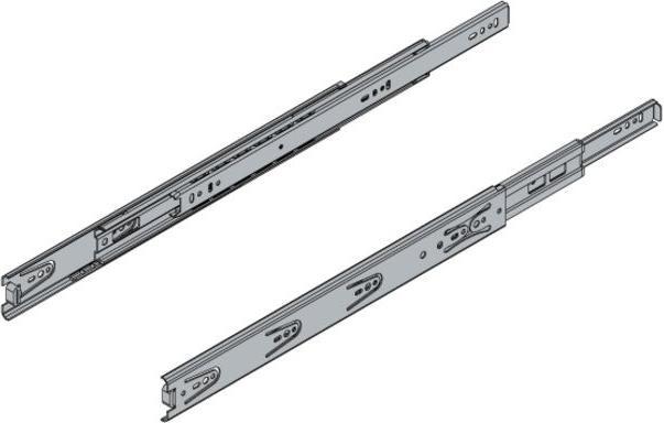 Produktbild Hettich Schubladenschiene Vollauszug 400 mm chromatiert 2 Stück