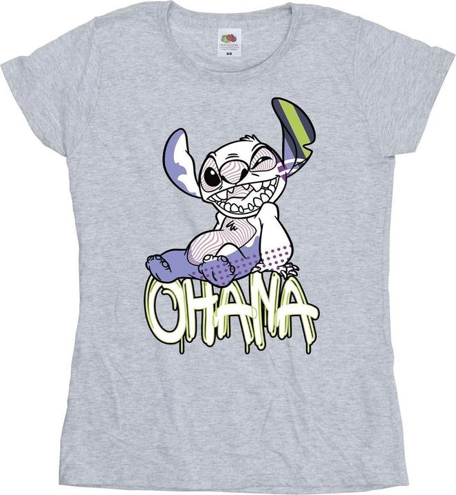 Disney Lilo And Stitch Ohana Graffiti TShirt (XXL)