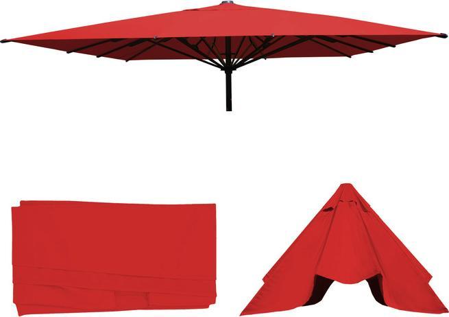 Produktbild Swisshandel24 Bezug für Gastronomie Sonnenschirm HWC-D20, Sonnenschirmbezug Ersatzbezug, 5x5m (ø7,2m) Polyester - (4.90 m)