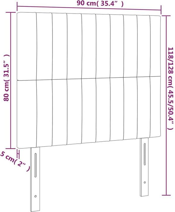 Produktbild VidaXL Carolin (90 x 5 x 128 cm)