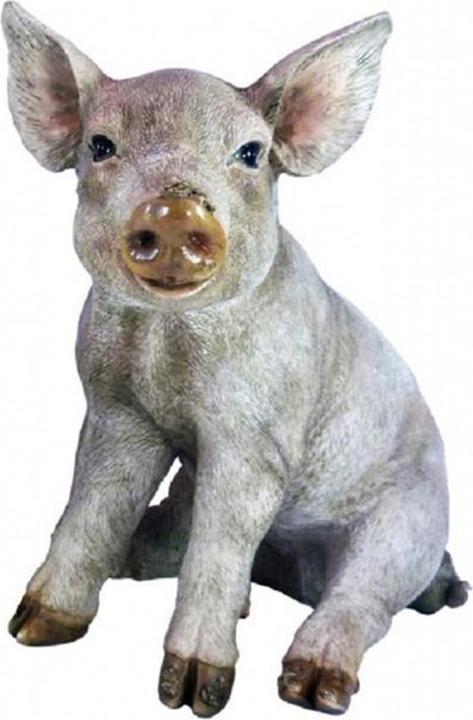 Actual product image Decorative figure pig (25 x 19 x 25.5 cm)