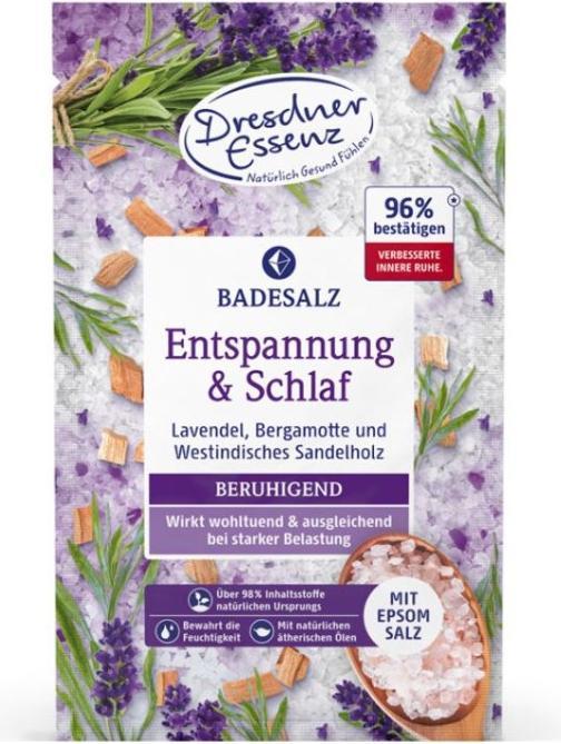 Produktbild Dresdner Essenz Dresdner Badesalz Entspannung&Schlaf Natürlich gesund fühlen 12 x 60 g (2720 ml, Badepralinen)