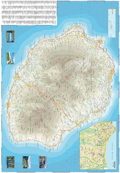 Immagine prodotto Mappa Mauritius, Réunion, Rodrigues (1:90.000)