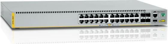 Actual product image Allied Telesis L3 GE 24 P W/ 4 X SFP 1PSU 990-004272-50 (24 Ports)