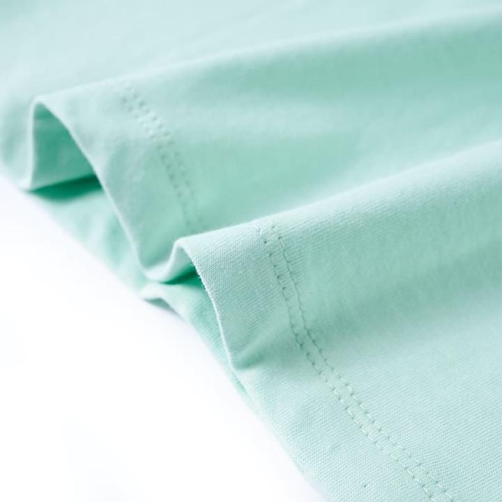 Immagine prodotto VidaXL Maglietta per bambini Verde menta chiaro 128,Materiale: 100 (128)