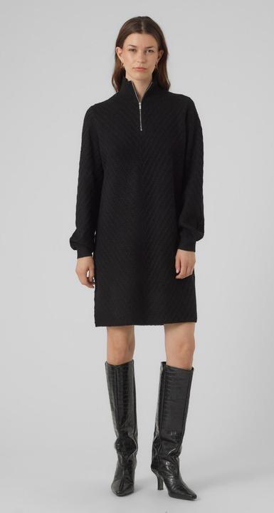 Produktbild Vero Moda VMANJASTINNA HIGHNECK ZIP DRESS GA EXC Strickkleid (XS)