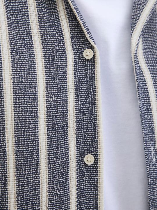 Produktbild Jack & Jones Jorcoba Stripe Resort Shirt Ss Sn Pls (7XL)