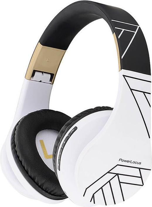 Actual product image PowerLocus Wireless Headphones P2 (black-white) (20 h, Wireless, Cable)