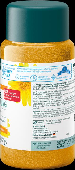 Image du produit Kneipp Cristaux de bain Relaxation musculaire Arnica (Sel de bain)