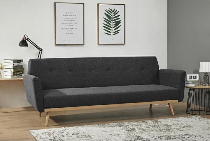 Produktbild SalesFever Schlafsofa Struktur schwarz (Bettsofa)