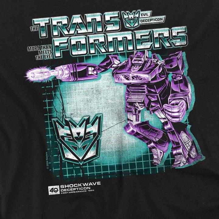 Actual product image Transformers Mens Shockwave Box 40th T-Shirt (M)
