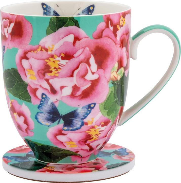 Immagine prodotto Maxwell & Williams Tazza con sottobicchiere Gabby Malpas Posey (400 ml, 1 x)